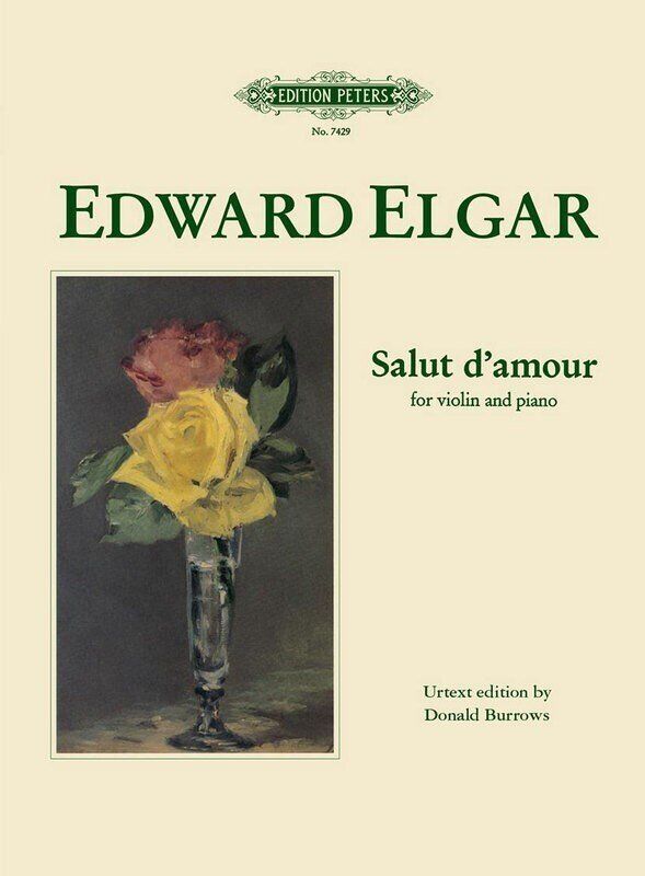 Elgar - Salut d'Amour Op. 12 for Violin and Piano, Grade 4-5, Edition Peters, 1 Page