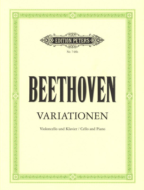Beethoven Variations for Cello and Piano - Complete Edition, Edition Peters