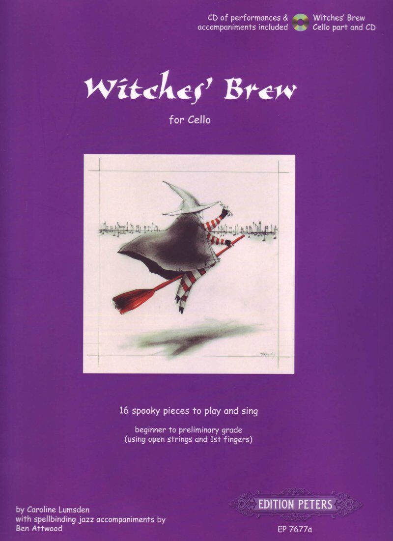 Witches Brew for Cello BK/CD by Caroline Lumsden, Edition Peters, Cello Solo, 1 Page