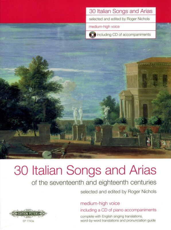 30 Italian Songs and Arias for Medium-High Voice BK/CD