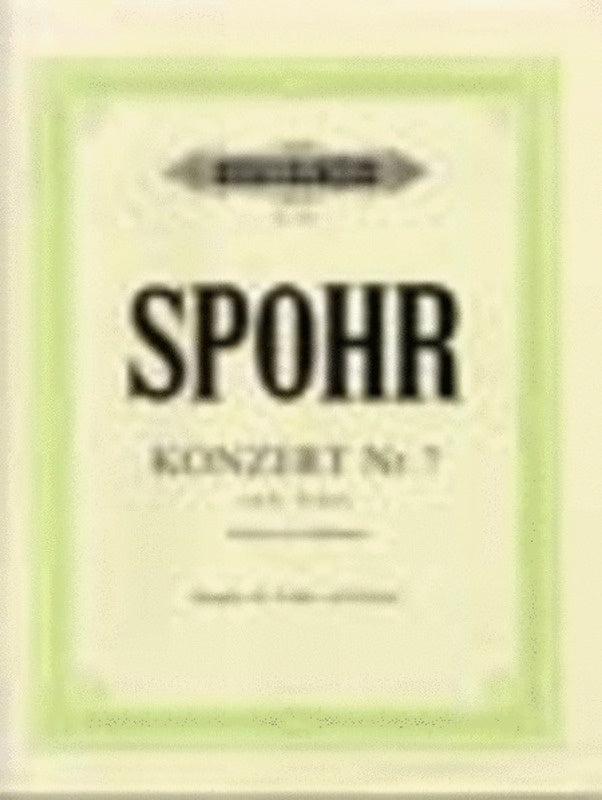 Concerto No 7 Op 38 E Min Violin/Piano (Softcover Book)