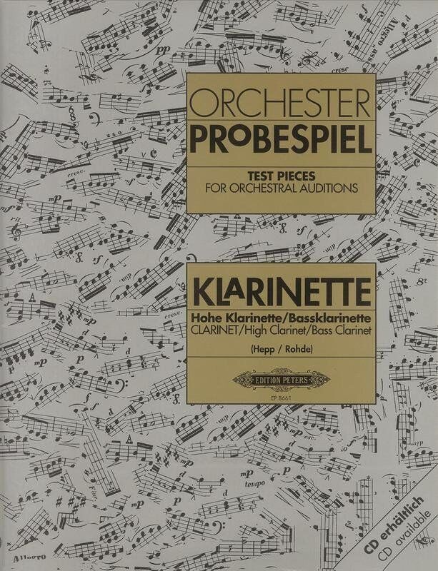 Test Pieces for Orchestral Auditions Clarinet - Edition Peters
