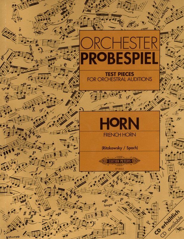 Test Pieces for Orchestral Auditions French Horn - Edition Peters