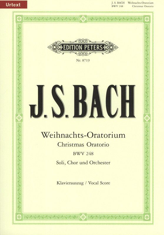 Christmas Oratorio BWV 248 Urtext Vocal Score by Johann Sebastian Bach