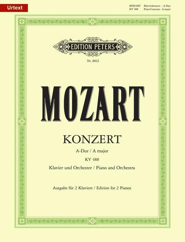 Concerto K 488 A 2P 4H Urtext Ed Wolff Zacharias (Softcover Book)