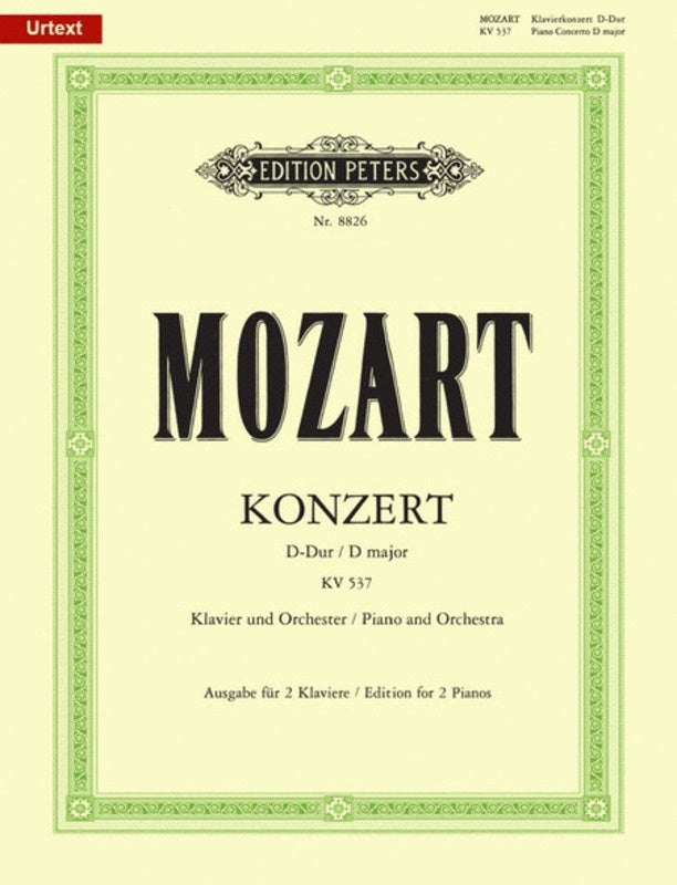 Concerto K 537 D 2P 4H (Softcover Book)