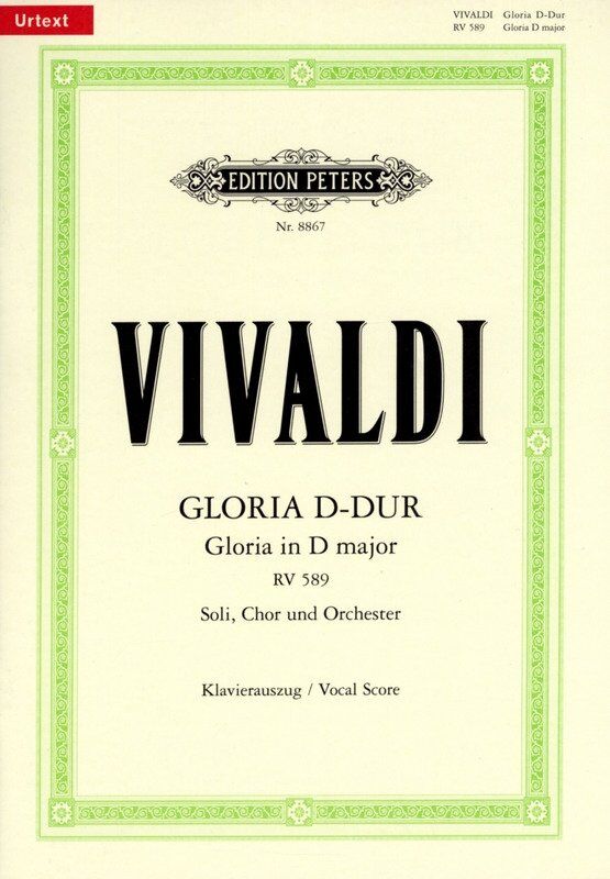 Vivaldi - Gloria in D Major RV 589 Vocal Score by Edition Peters