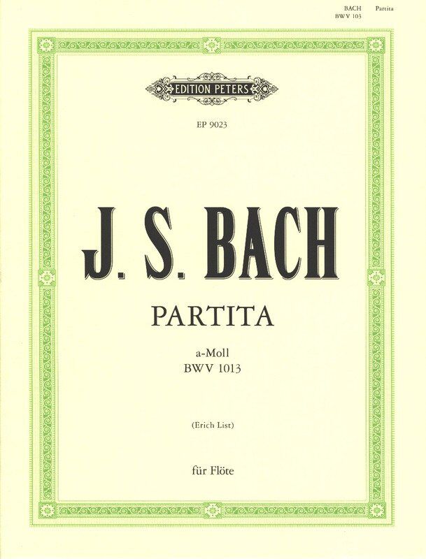 Bach Partita in A Minor BWV 1013 for Flute Solo Urtext Edition by Erich List