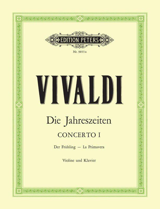 Vivaldi - Four Seasons Spring Concerto Op. 8 No. 1 for Violin and Piano
