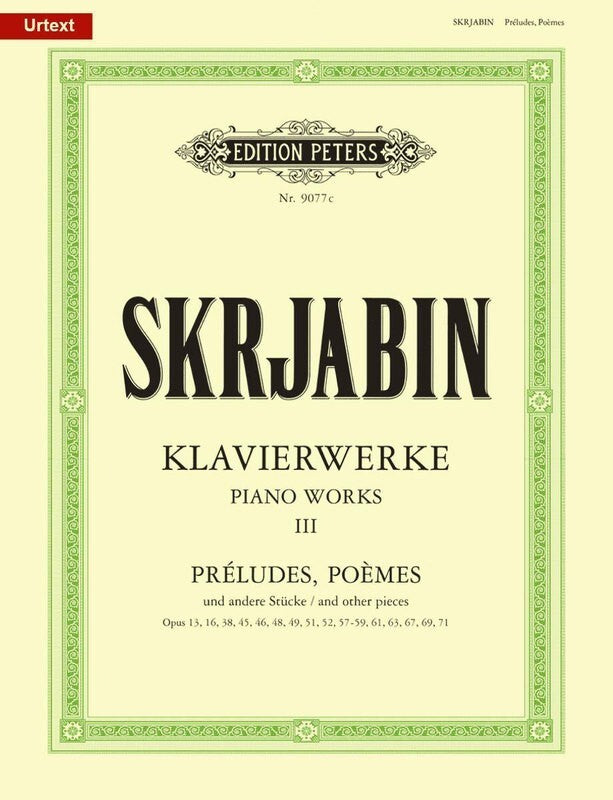 Preludes And Other Pieces Piano Works Vol 3 (Softcover Book)