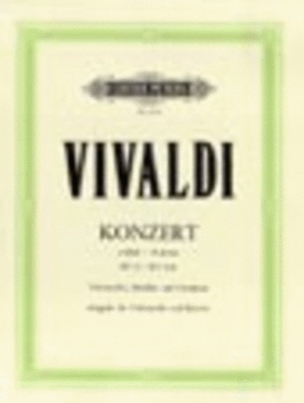 Concerto A Min Pv 35 Rv 418 Vc/Piano (Softcover Book)