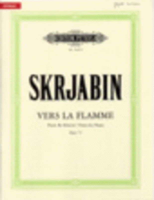 Vers La Flamme Op 72 (Softcover Book)