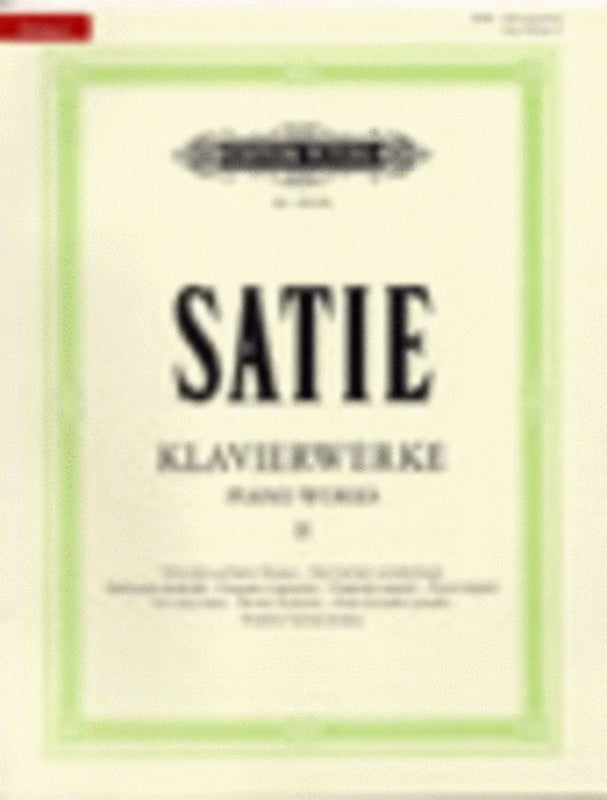 Satie - Piano Works Book 2 Urtext (Softcover Book)