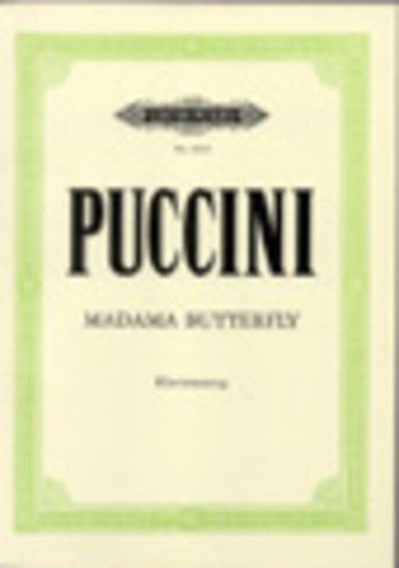 Madam Butterfly Vocal Score by Giacomo Puccini, Italian/German Edition, Edition Peters