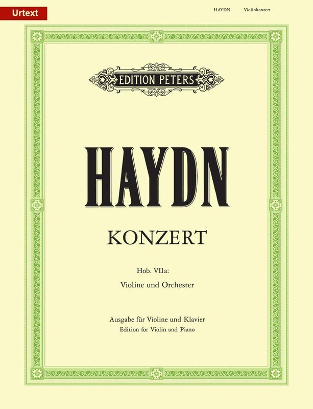 Haydn - Concerto In A Hob 7A No 3 Violin/Piano (Softcover Book)