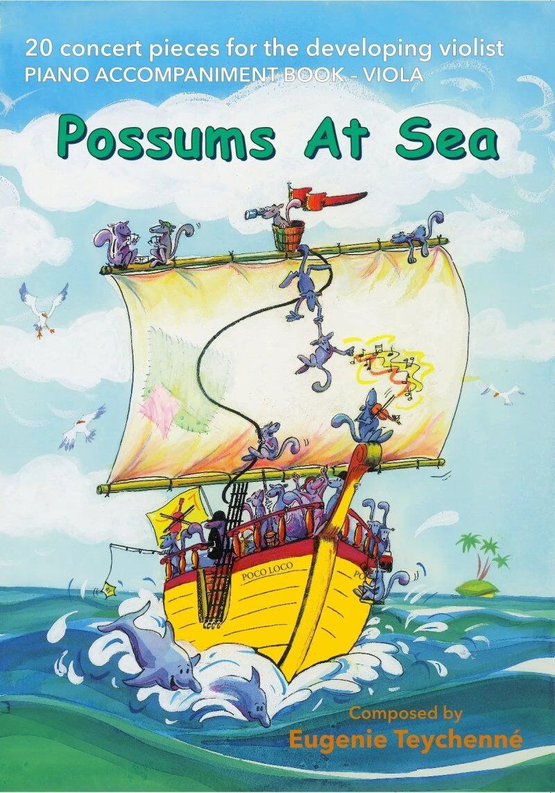 Possums At Sea Viola Piano Accompaniment by Eugenie Teychenne