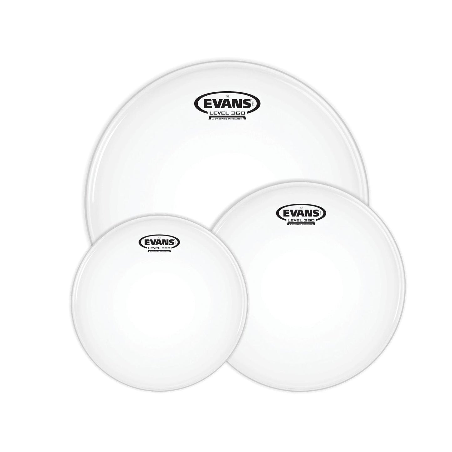 Evans G2 Tompack, Coated, Rock (10 inch, 12 inch, 16 inch) *SKIN ONLY*