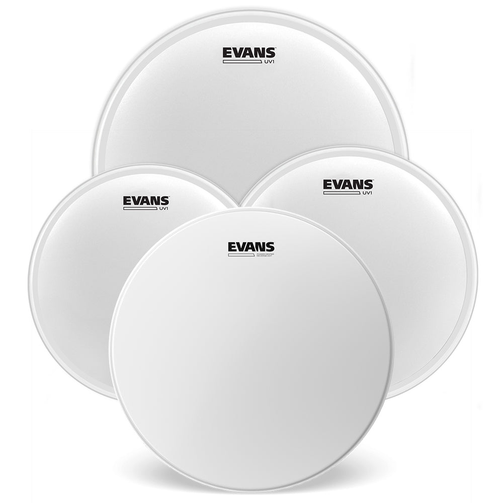 Evans Tompack UV1 Coated - Fusion 10", 12", 14" + FREE 14" B14G1RD