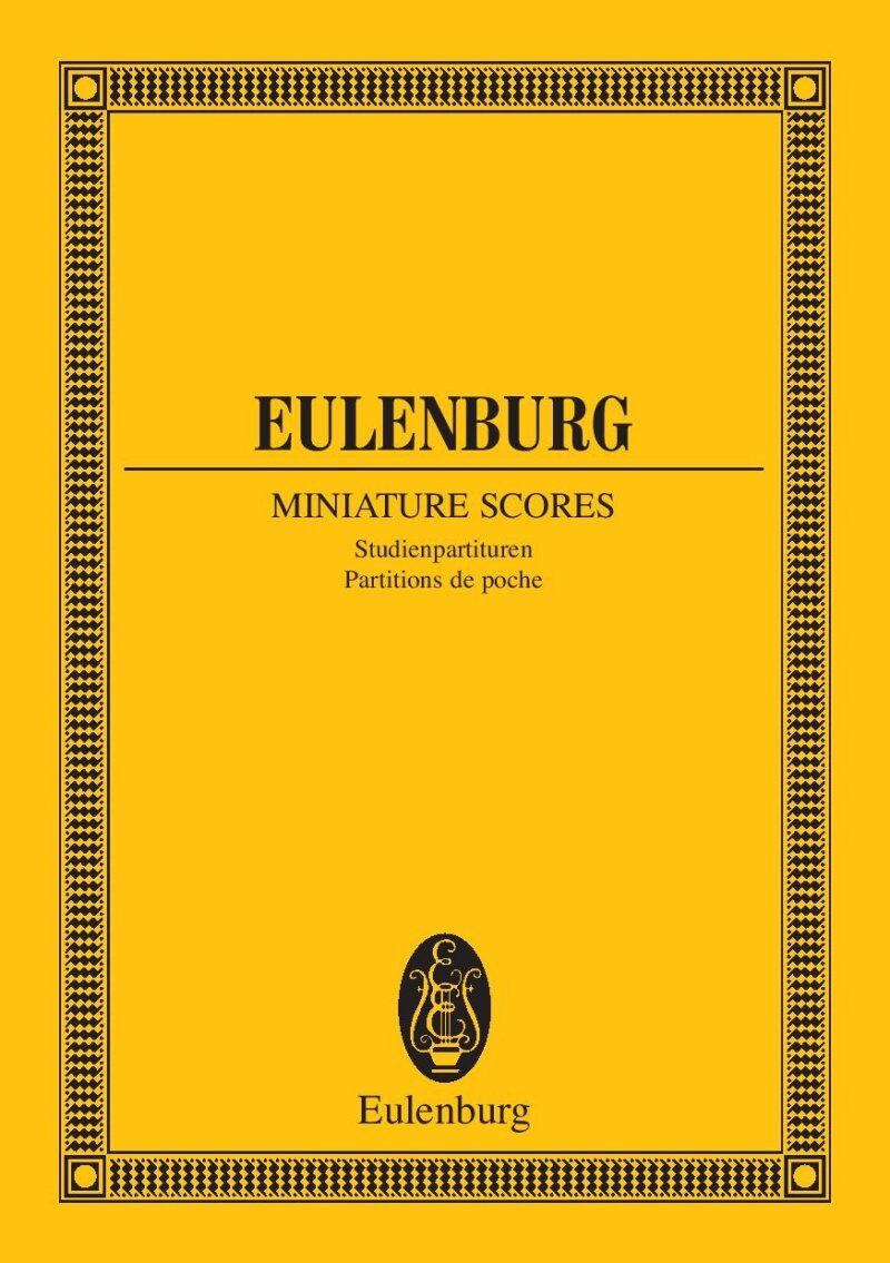 Haydn String Quartet E Major Op. 2/2 Hob III: 8 Study Score - Eulenburg, 20 Pages, Cello & Viola