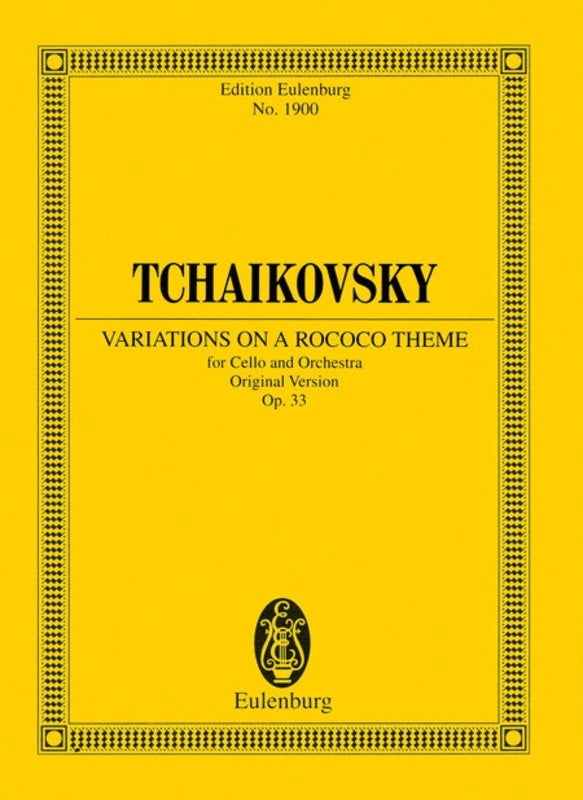 Variations On Rococo Theme Op 33