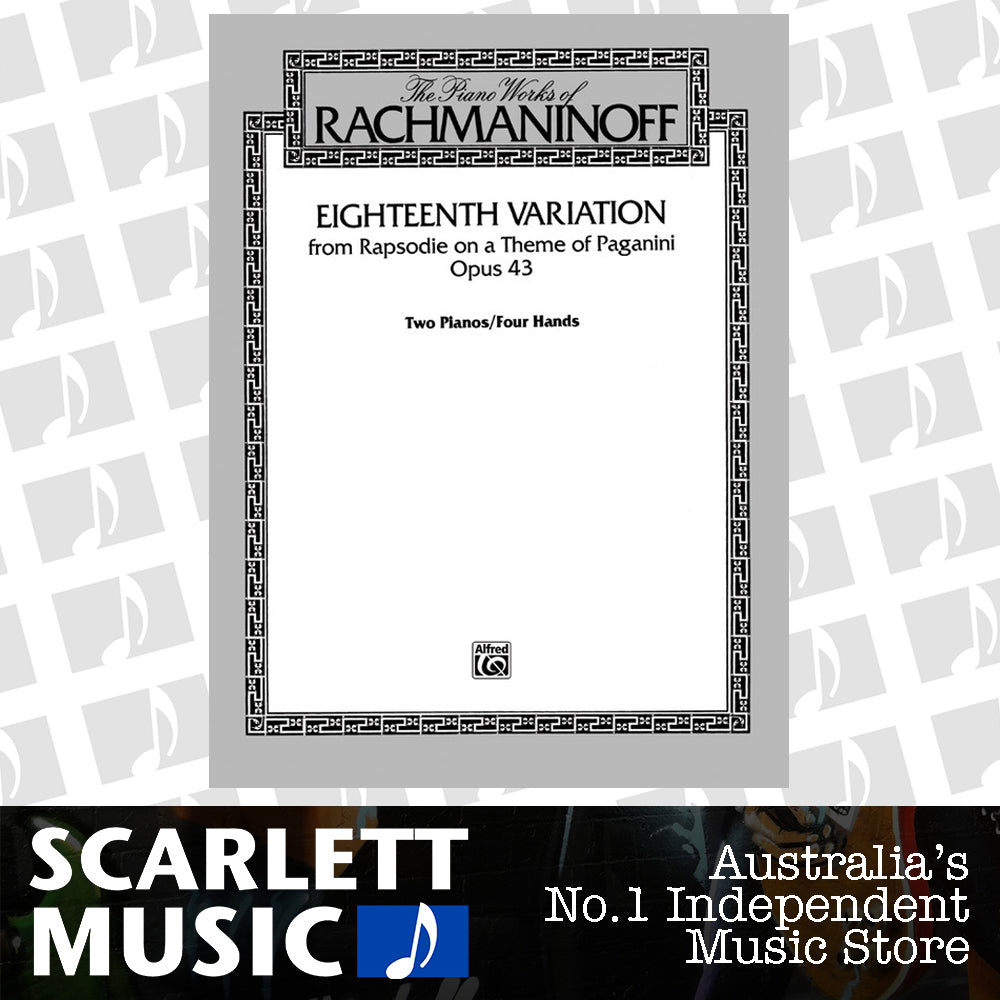 Eighteenth Variation From Rhapsodie Piano Duo — view 2