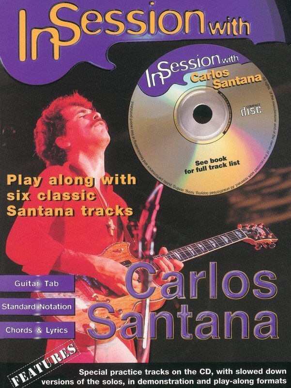 In Session with Carlos Santana — Guitar TAB Book with CD (IMP)