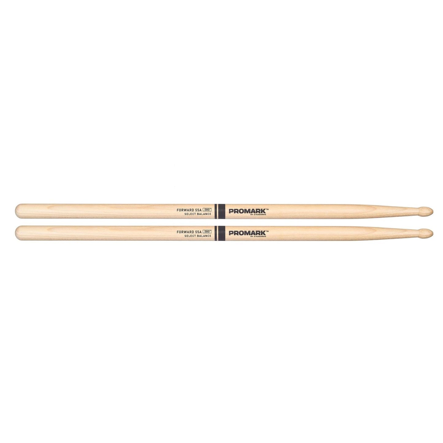 ProMark Forward Balance Drum Stick, Wood Tip, .580" (55A)