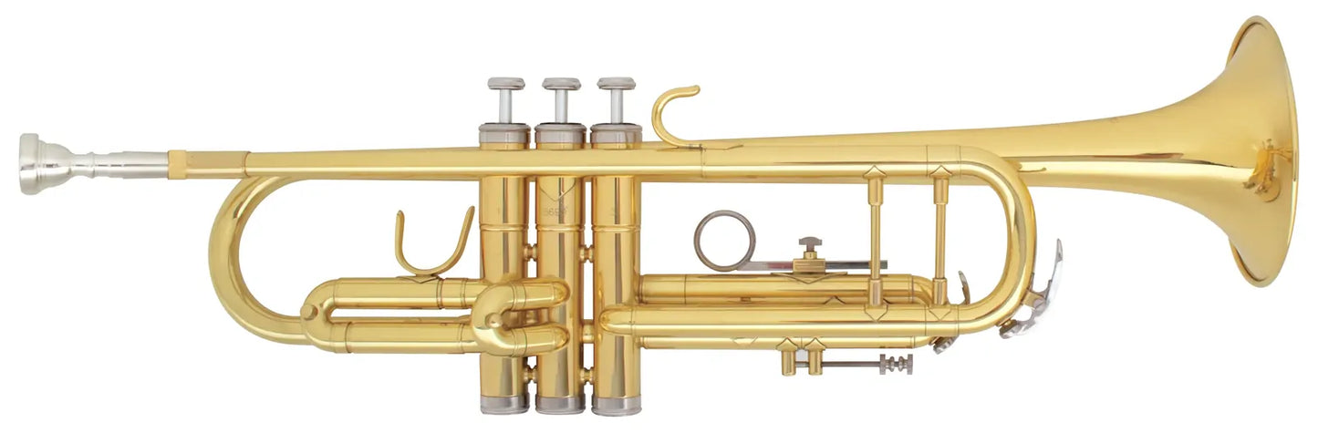 Fontaine B Flat Trumpet Lacquered Yellow Brass with Case FBW404