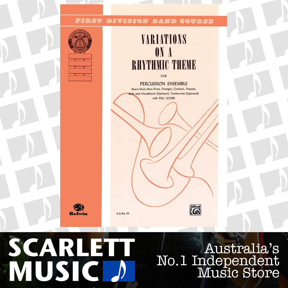Variations Rhythm Theme Percussion Ensemble Sheet Music — view 2
