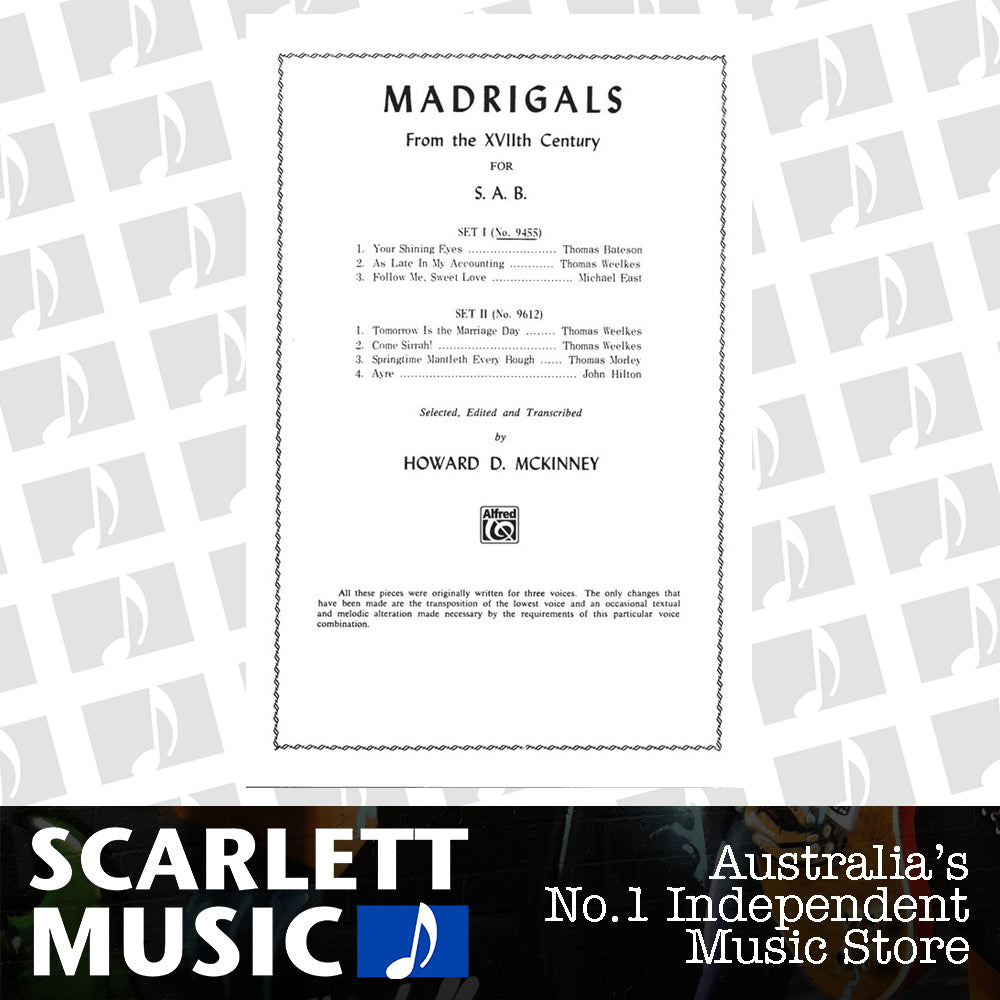 Madrigals SAB Set 1 — view 2