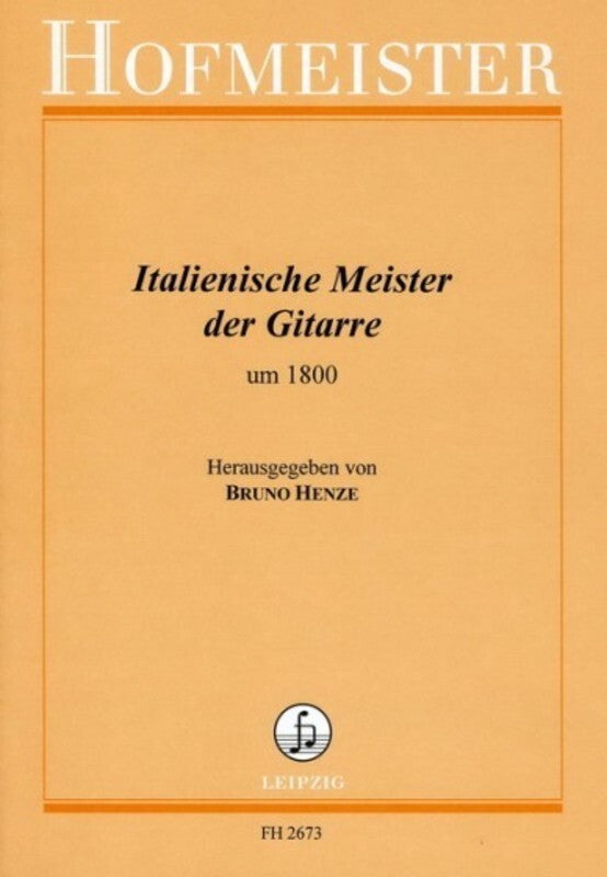 Italian Masters Of The Guitar Around 1800 Book