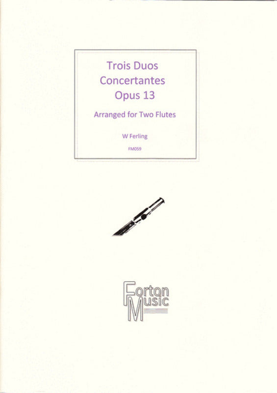 Trois Duos Concertante Flute Book