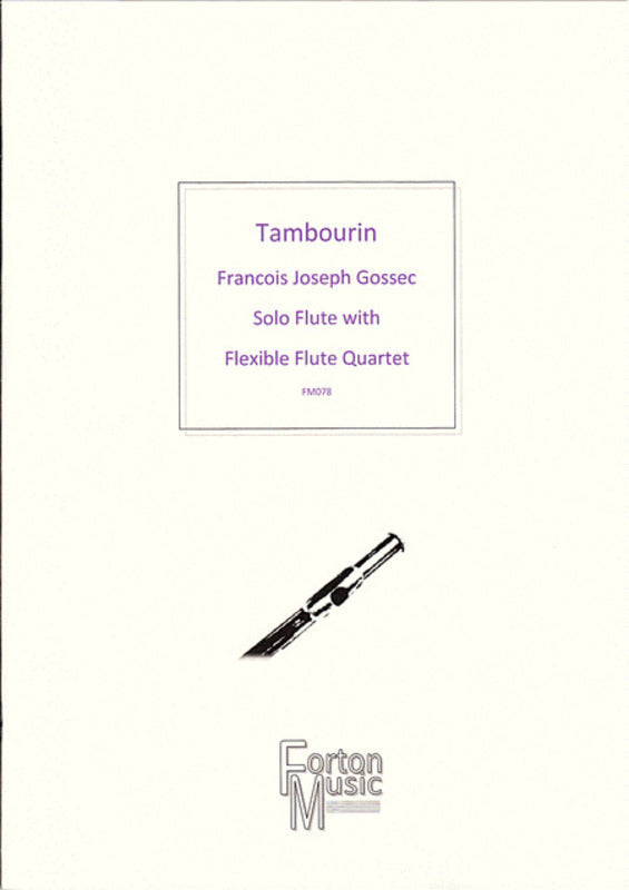 Tambourin Solo Flute With Flex Flute Quartet Book