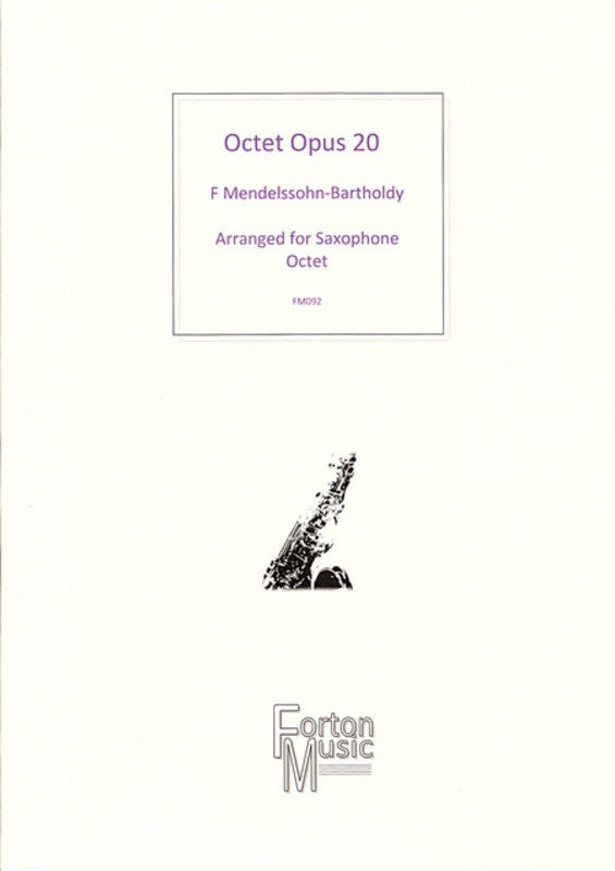 Saxophone Octet Opus 20 Book