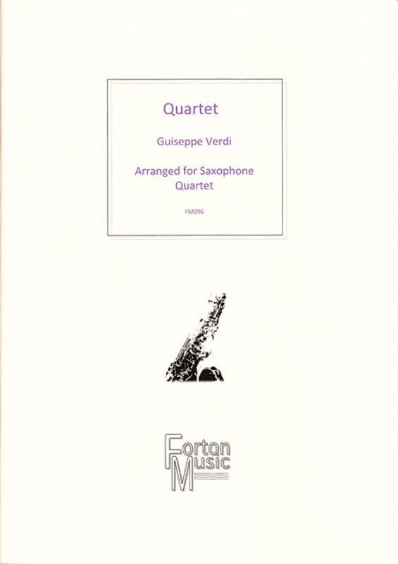 String Quartet In E Min For Saxophone SATB