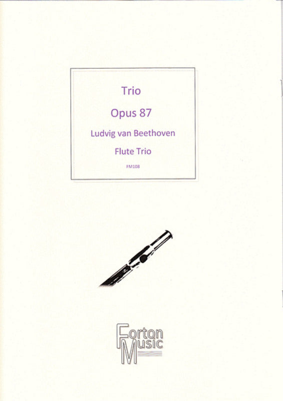 Trio Opus 87 Flute Trio Book