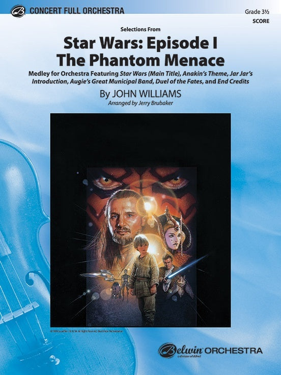 Star Wars Episode I Phantom Selections Full Orchestra Sheet Music Grade 3.5 Score