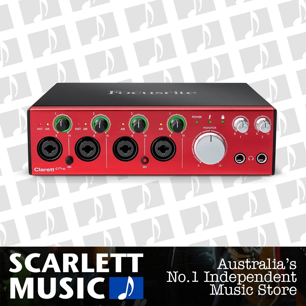 Focusrite Clarett 4 Pre 18 In/8 Out USB Audio Interface — view 2