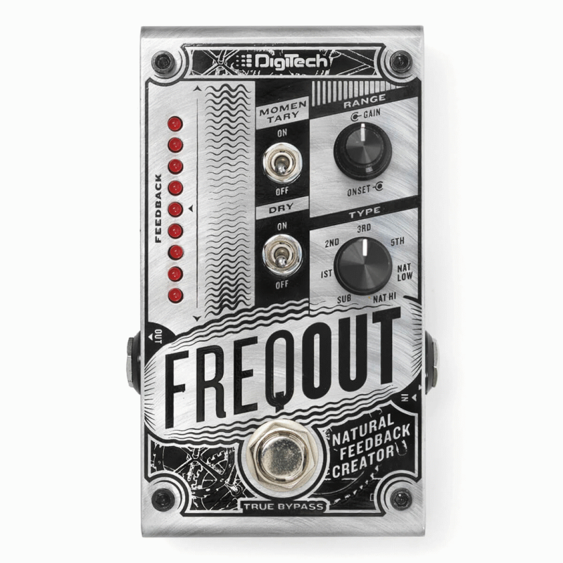 Digitech FreqOut Natural Feedback Pedal with 7 Harmonic Types and True Bypass