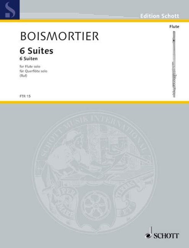 Boismortier - 6 Suites For Flute Solo (Softcover Book)