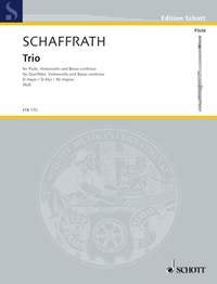 Schaffrath - Trio D Major Flute/Cello/Basso Continuo (Schott Music)