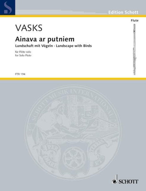 Ainava Ar Putniem Flute Solo Book