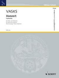 Vasks - Concerto for Flute and Piano, Schott Music, 68 Pages, Woodwind Category