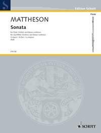 Mattheson - Sonata A Major for Flute (Violin)/Basso Continuo, Schott Music, 22 Pages