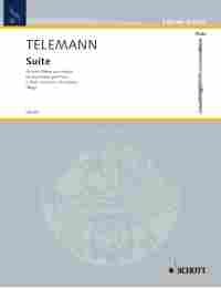 Telemann - Suite E Minor From Tafelmusik For 2 Flutes/Piano (Schott Music)