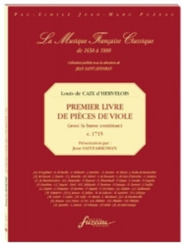 Premier Livre De Pieces De Viola Facsimile Book