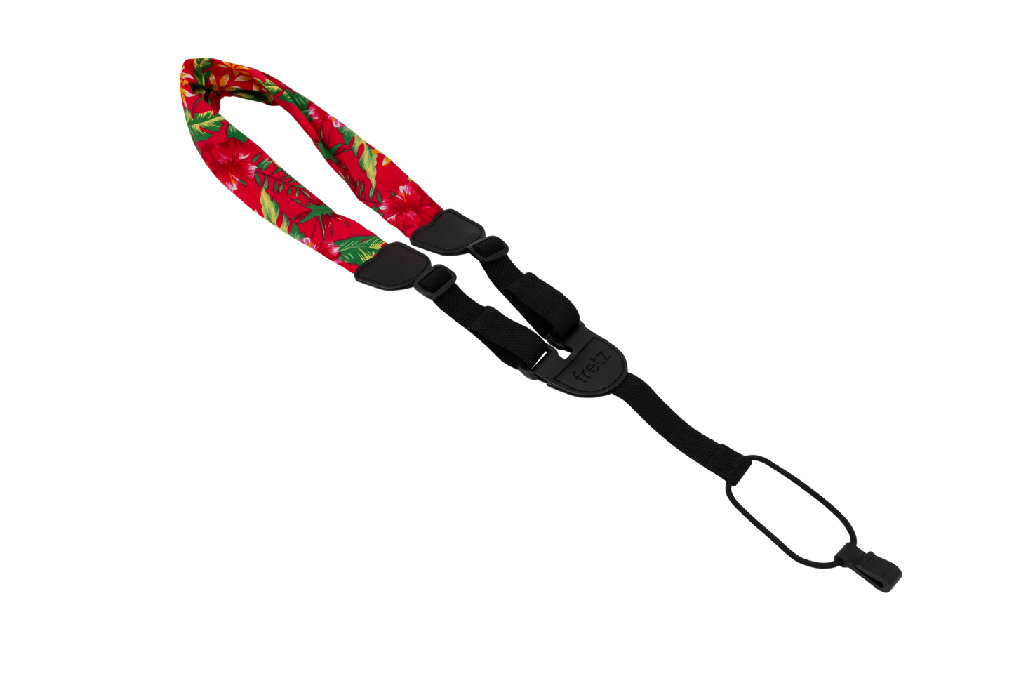 Fretz 1" Red Poly Neck Ukulele Strap with Hook