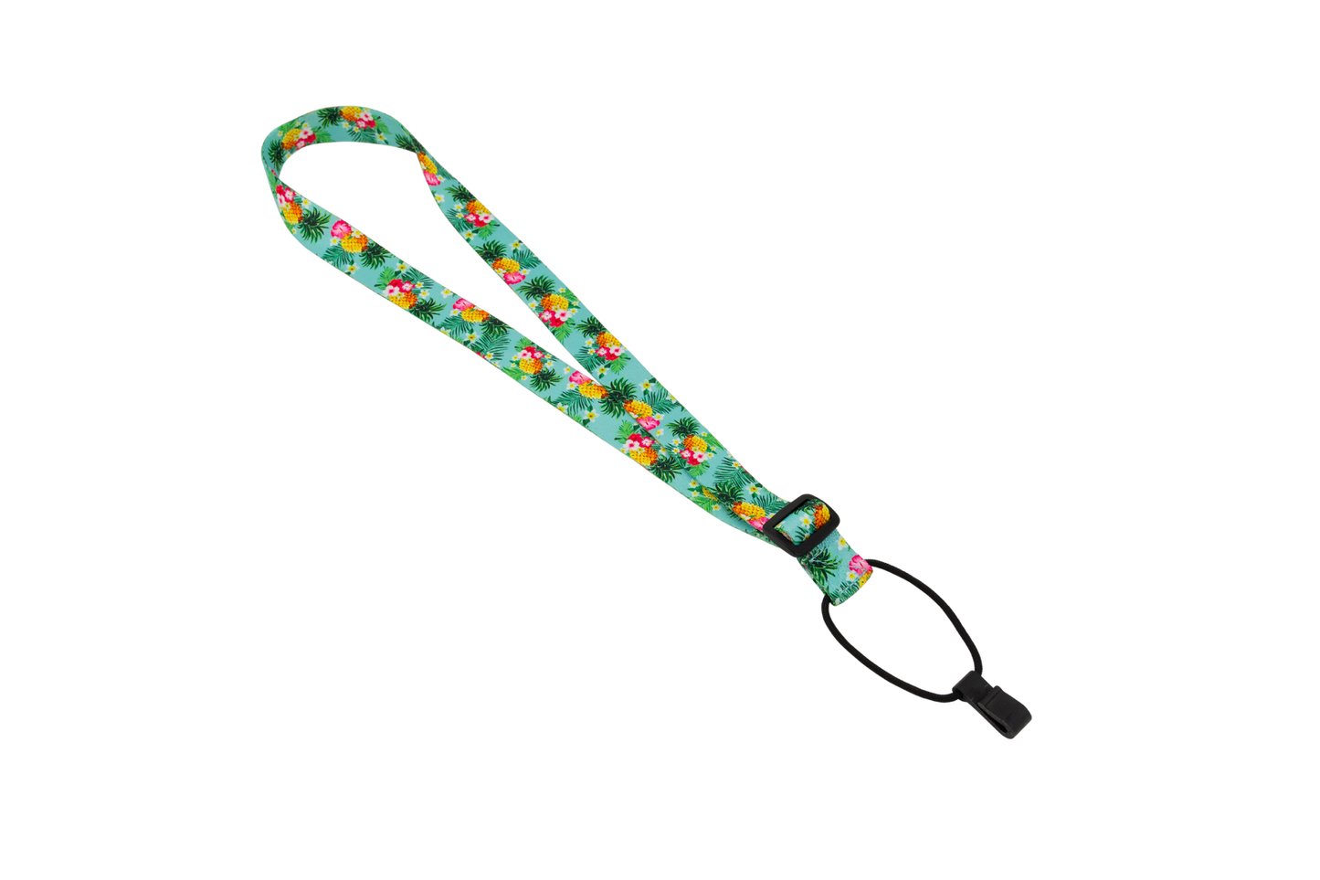 Fretz 1" Print Neck Ukulele Strap with Sound Hole Clip - Blue