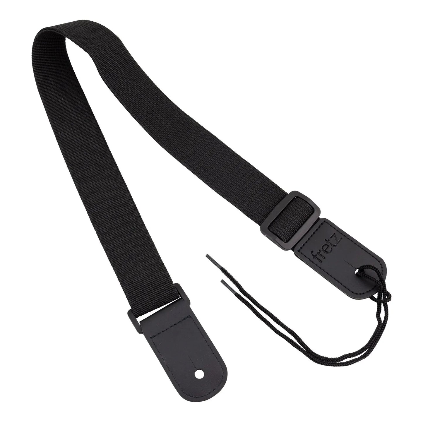 Fretz FUST-PP3 Polypropylene Ukulele Strap Black 1.5" Wide Adjustable Up to 47"