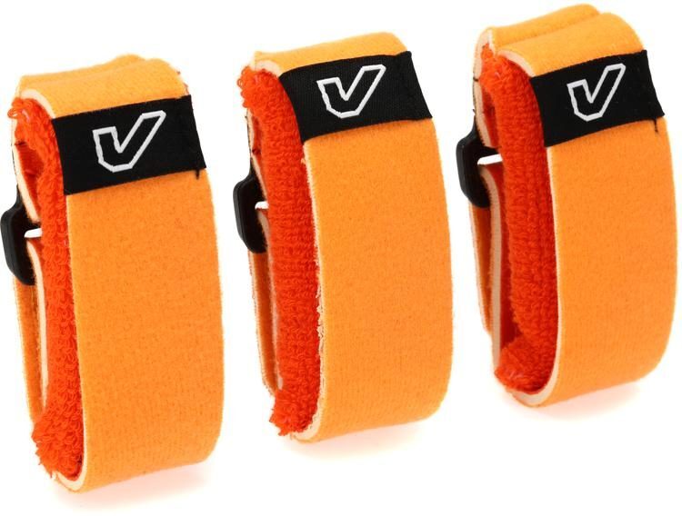 Gruv Gear FretWraps HD 'Flare' String Muters 3-Pack (Orange, Medium) — view 3